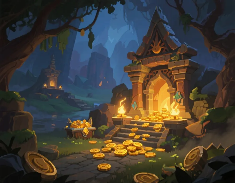 奇幻冒险题材游戏示意